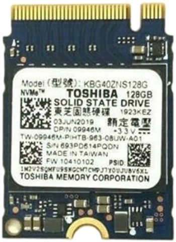 SSD Interno Dell 128GB (Toshiba/Kioxia KBG40ZNS128G) - PCIe - Open Box Mai Usato